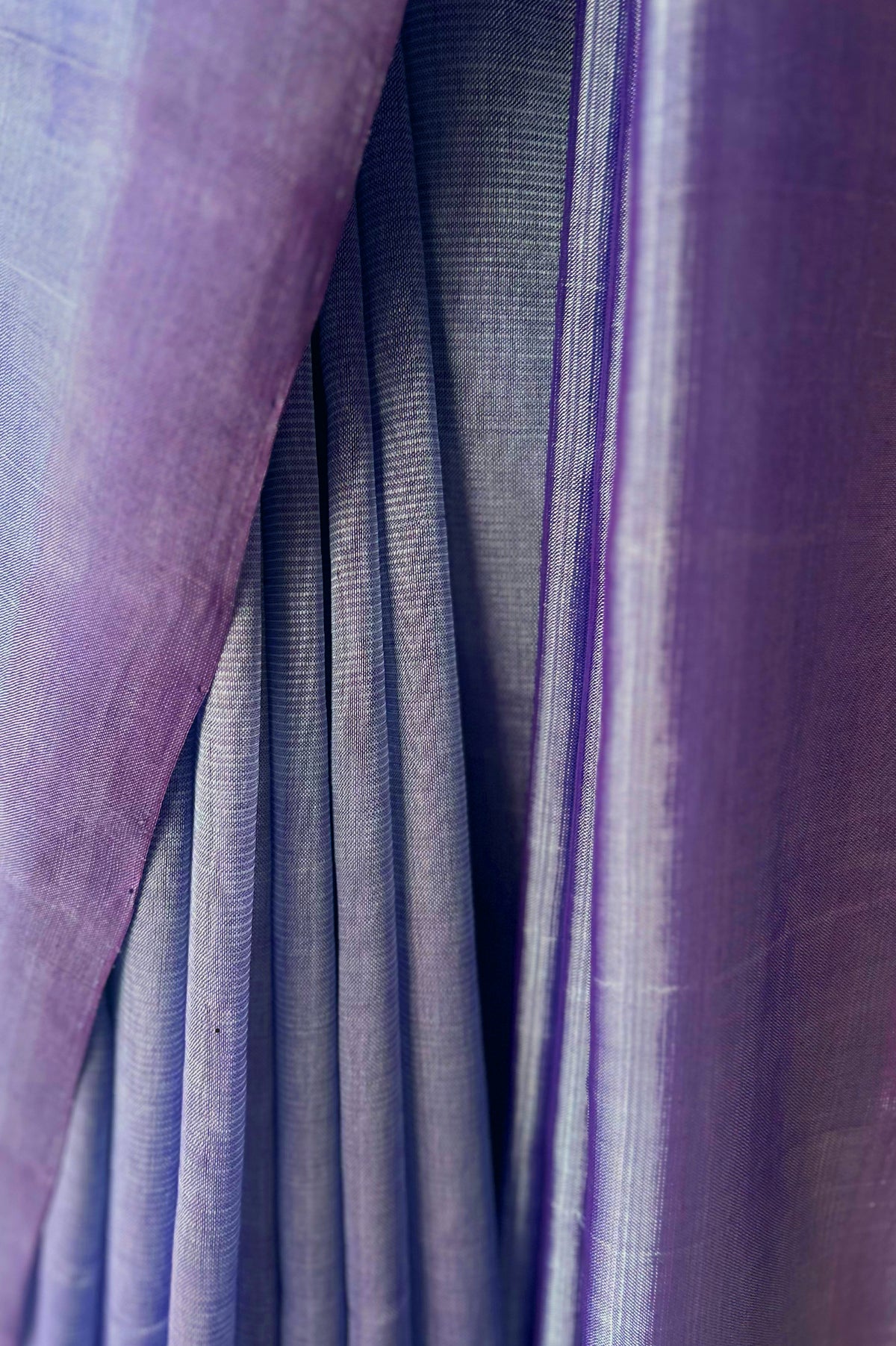 Misty Lavender Mangalagiri Silk Cotton Saree