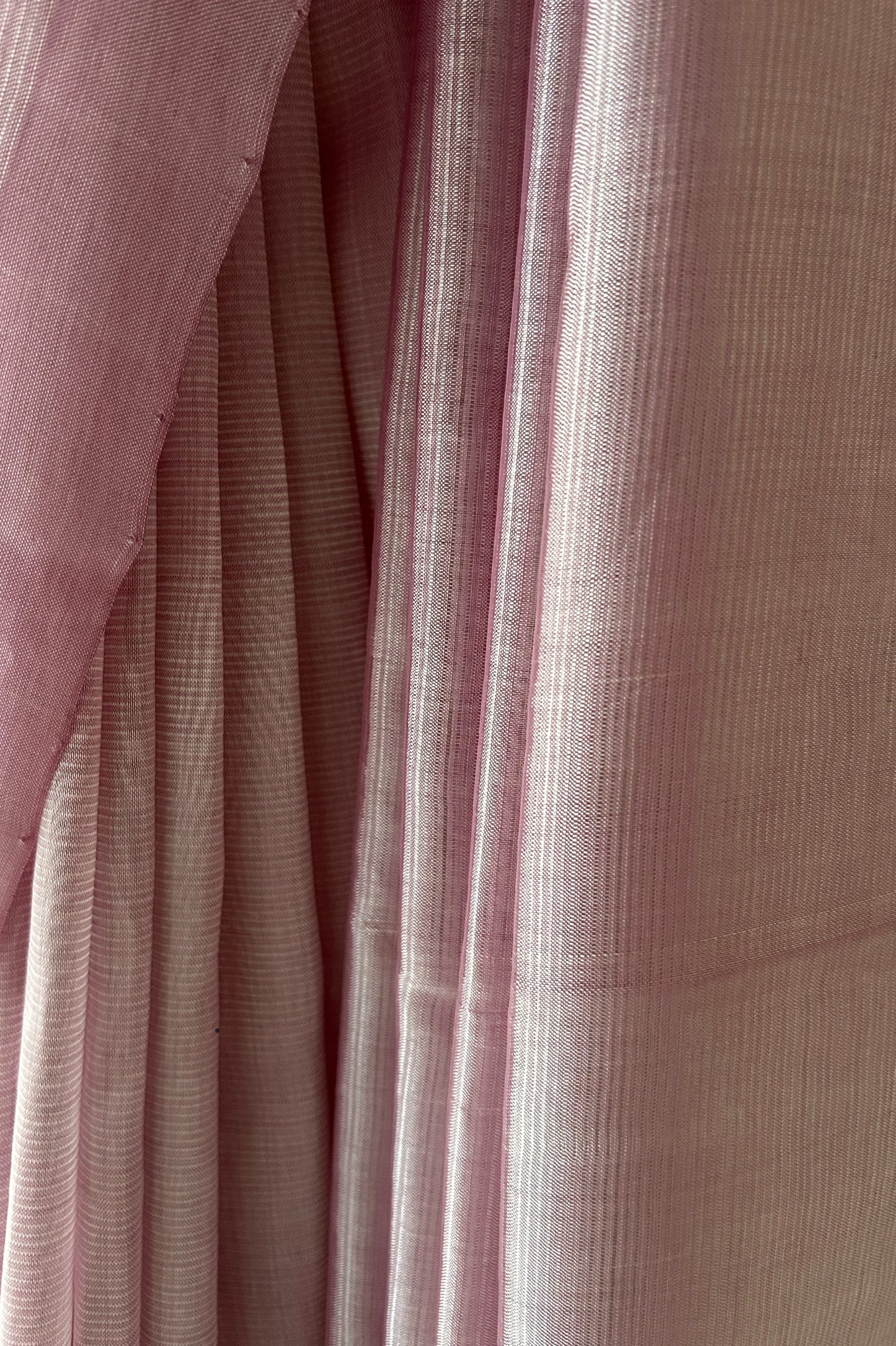 Light Purple Plain Mangalagiri Silk Cotton Saree