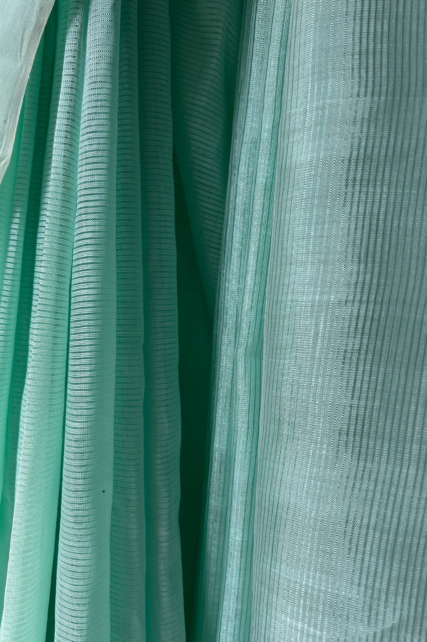 Lagoon bBue Mangalagiri Silk-Cotton Saree