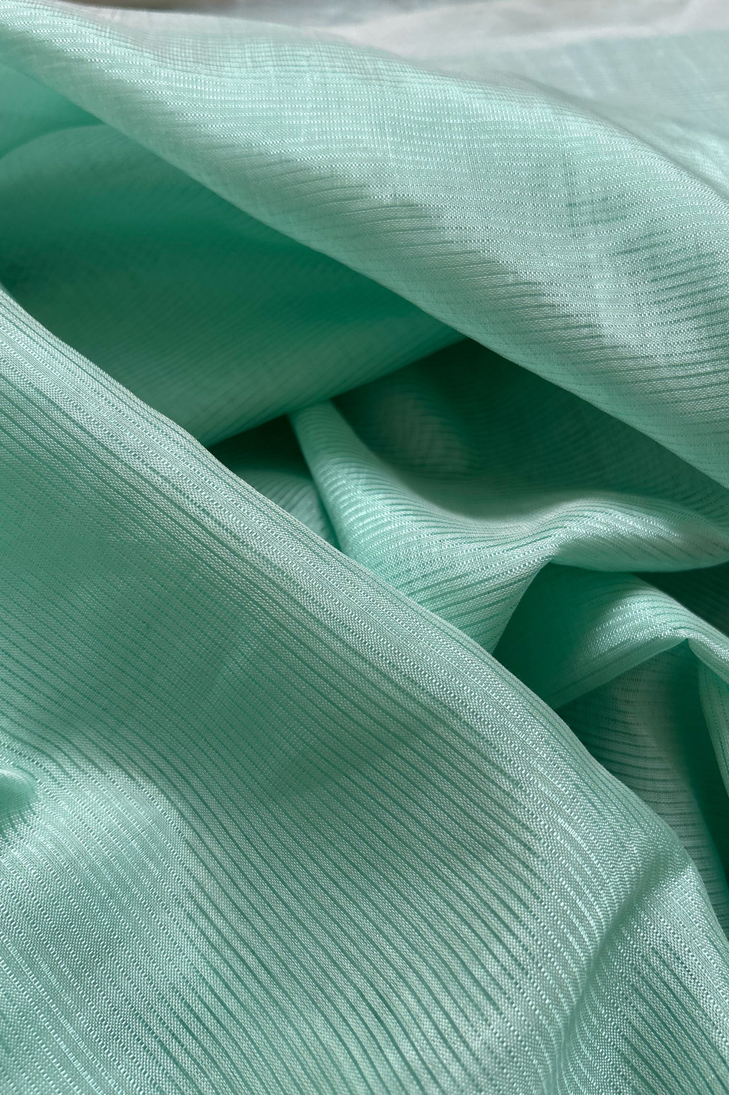 Lagoon bBue Mangalagiri Silk-Cotton Saree