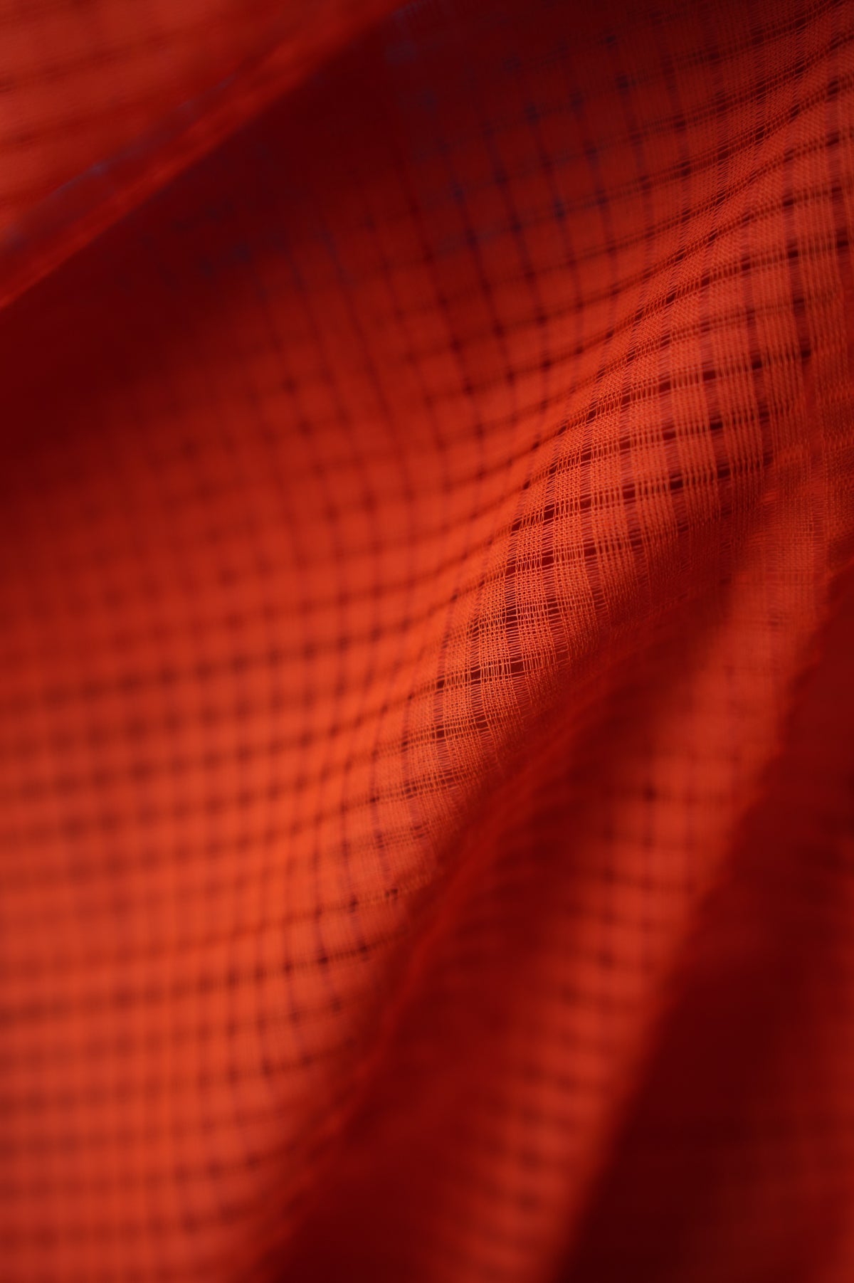 Neon Orange Plain Mangalagiri Cotton with Blue Grey Border Saree