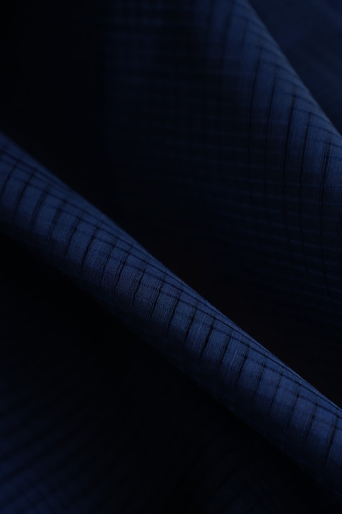 Navy Blue Plain Mangalagiri Cotton with Viridian Green Border Saree