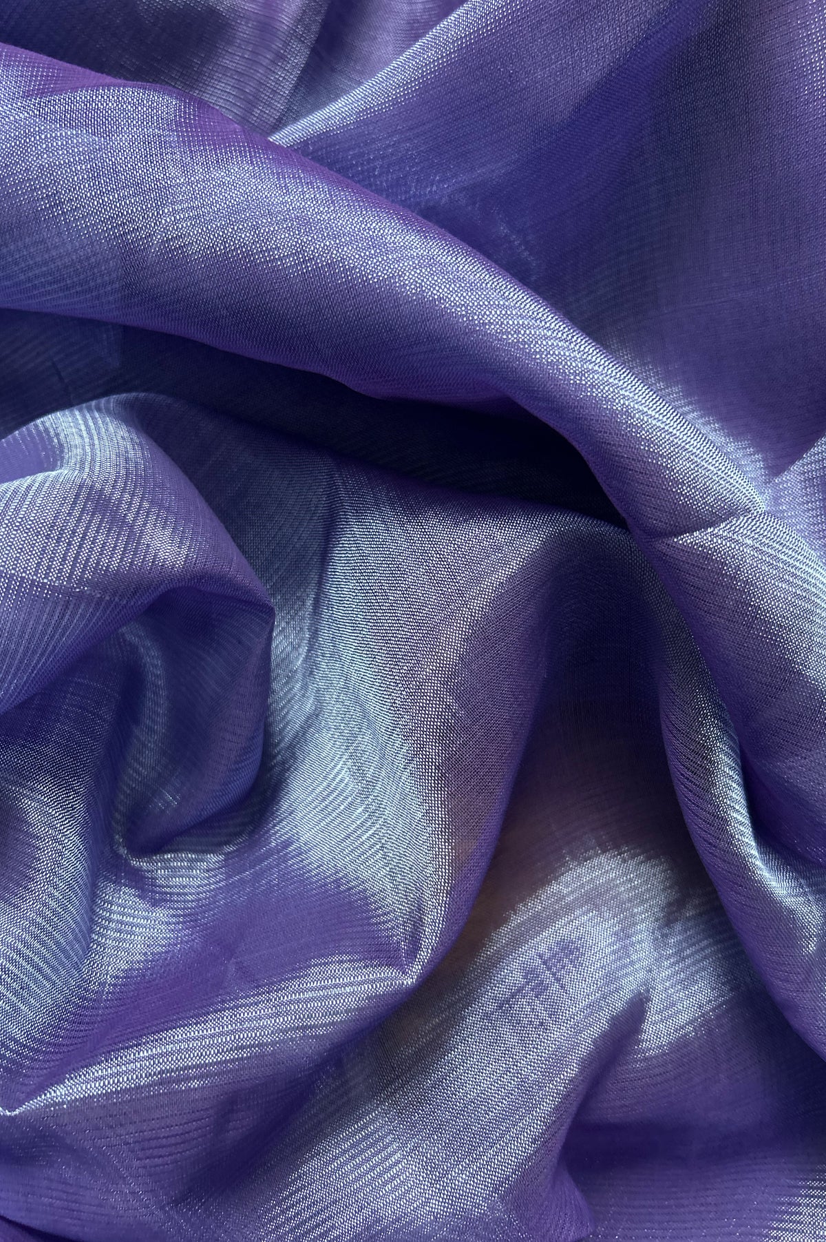 Misty Lavender Mangalagiri Silk Cotton Saree