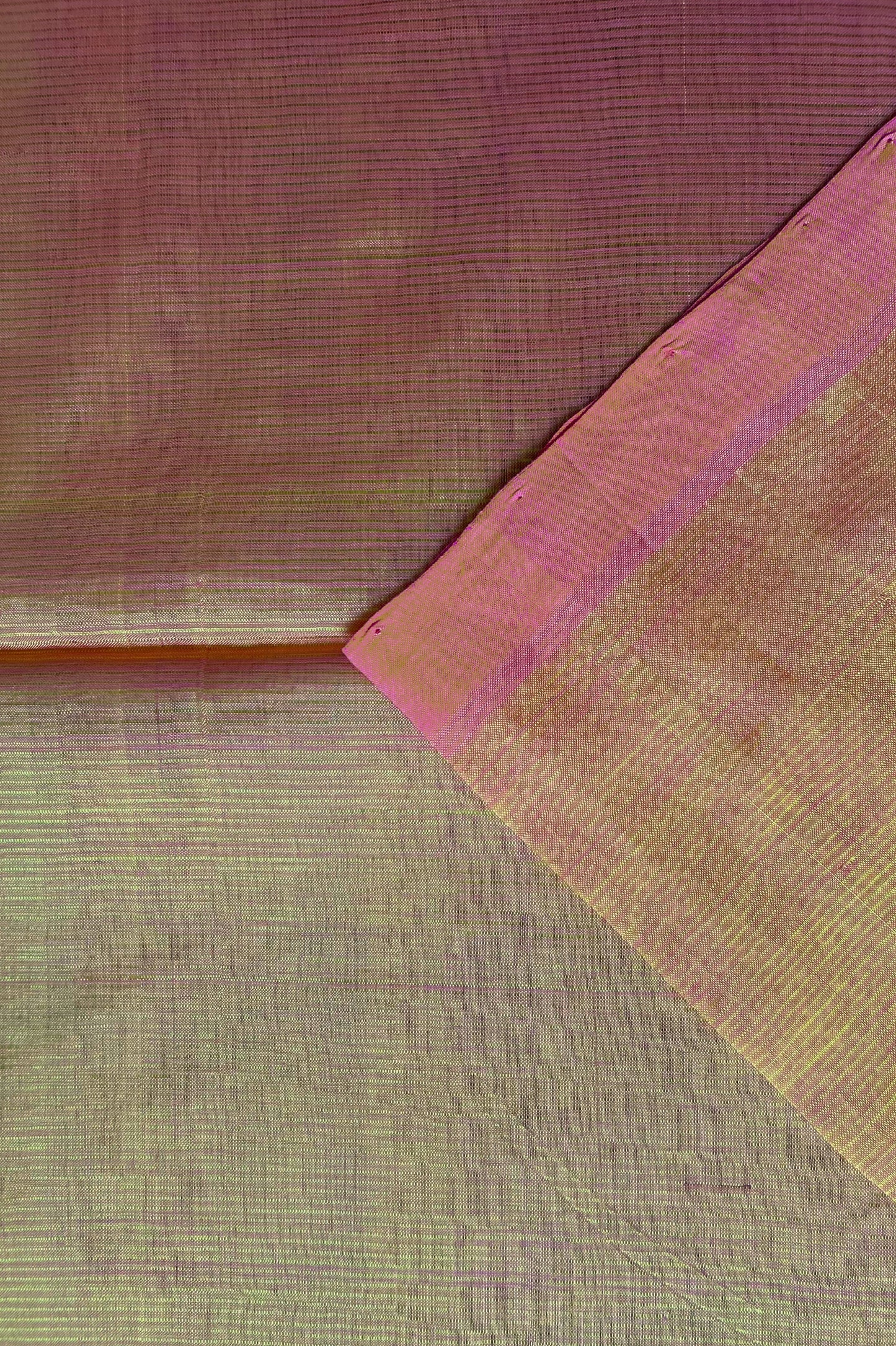 Marigold Orange Mangalagiri Silk Cotton Saree