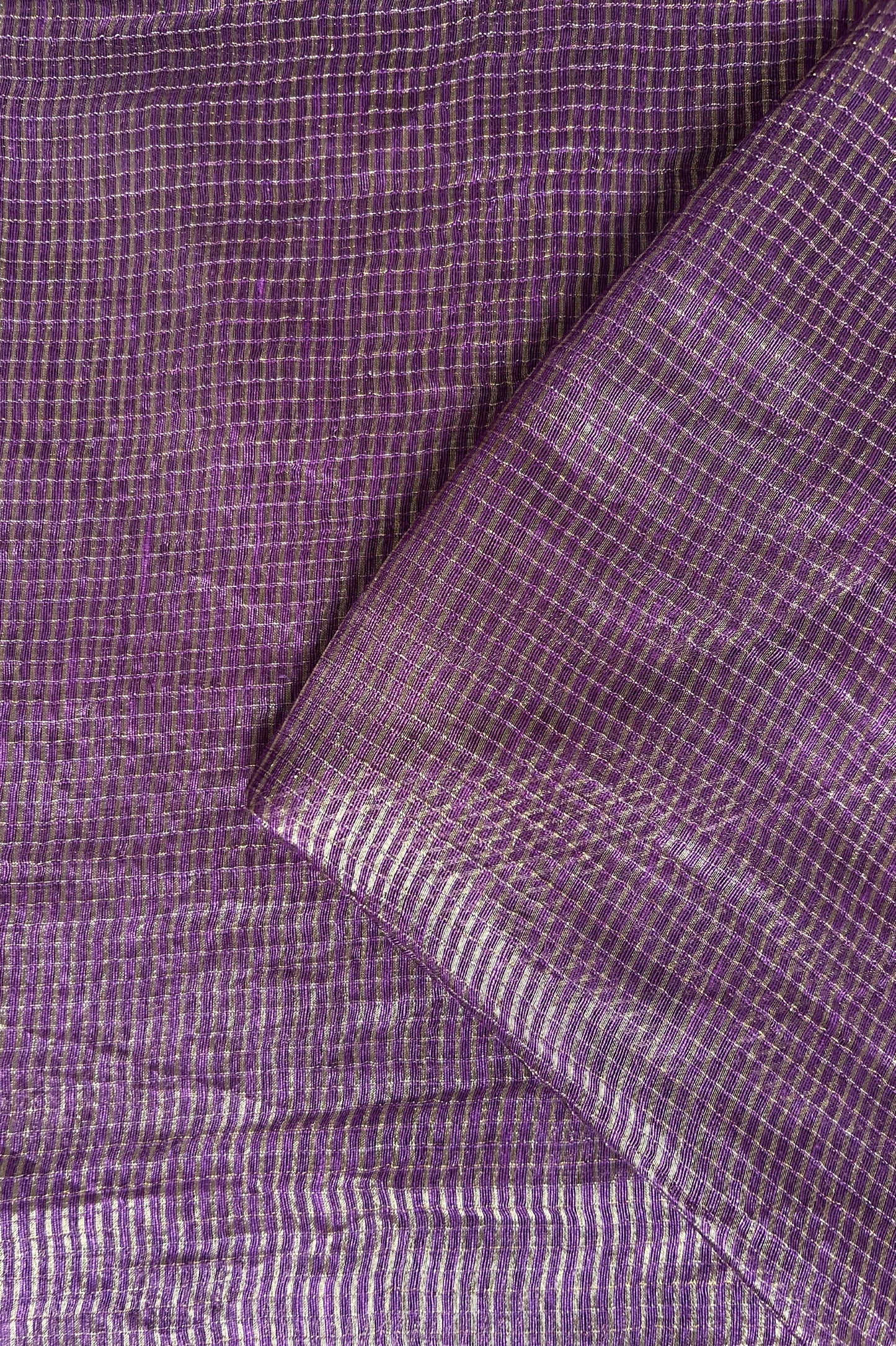 Royal Violet Tissue Silk Cotton Saree