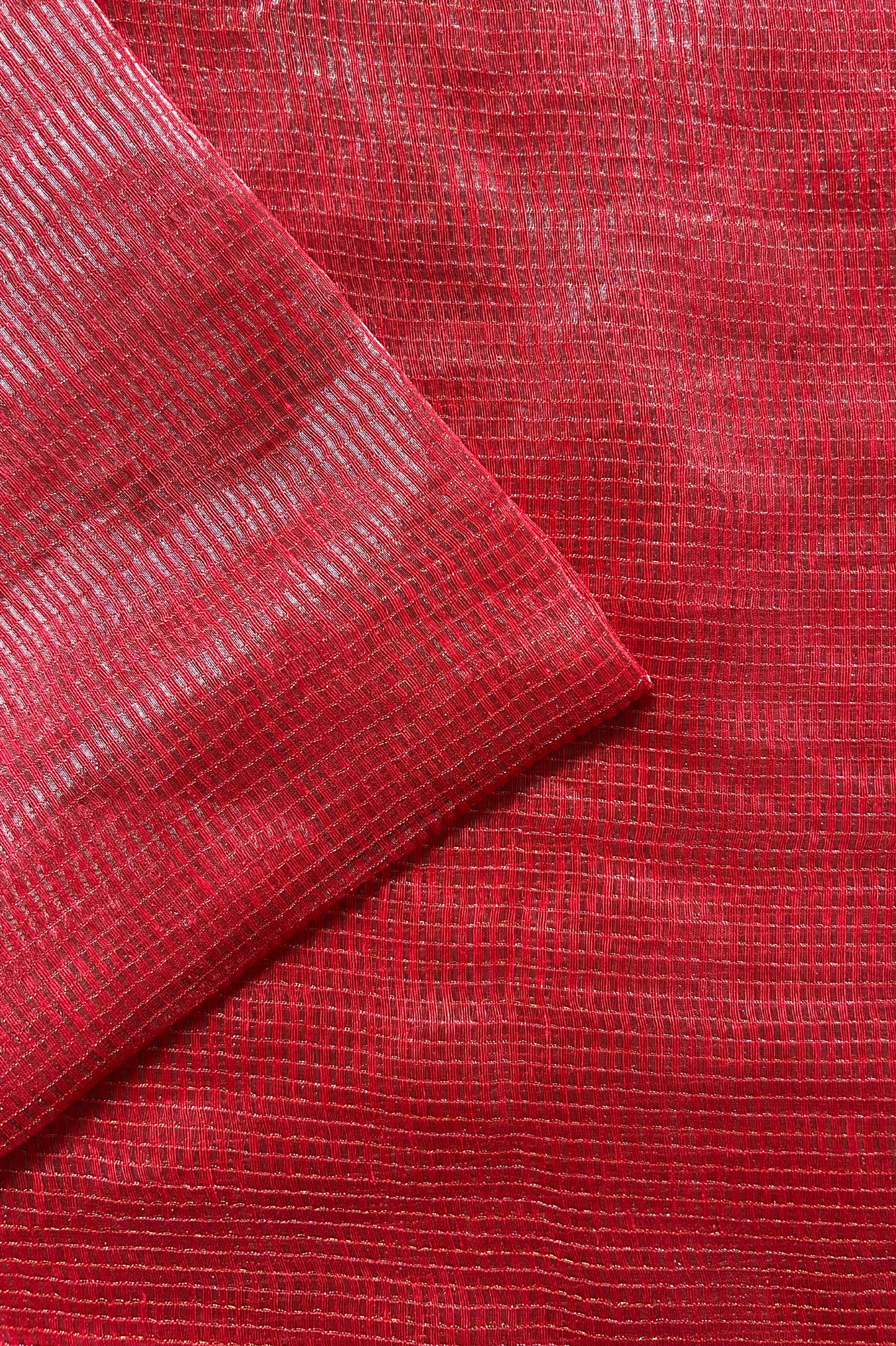 Deep Pink Tissue Silk Cotton Saree