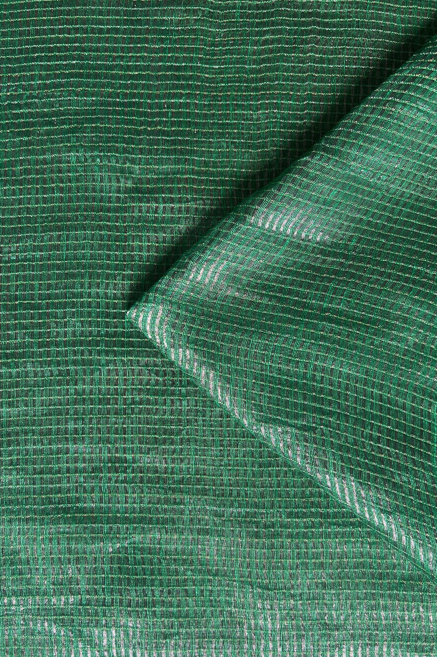 Jewel Green Tissue Silk Cotton Saree