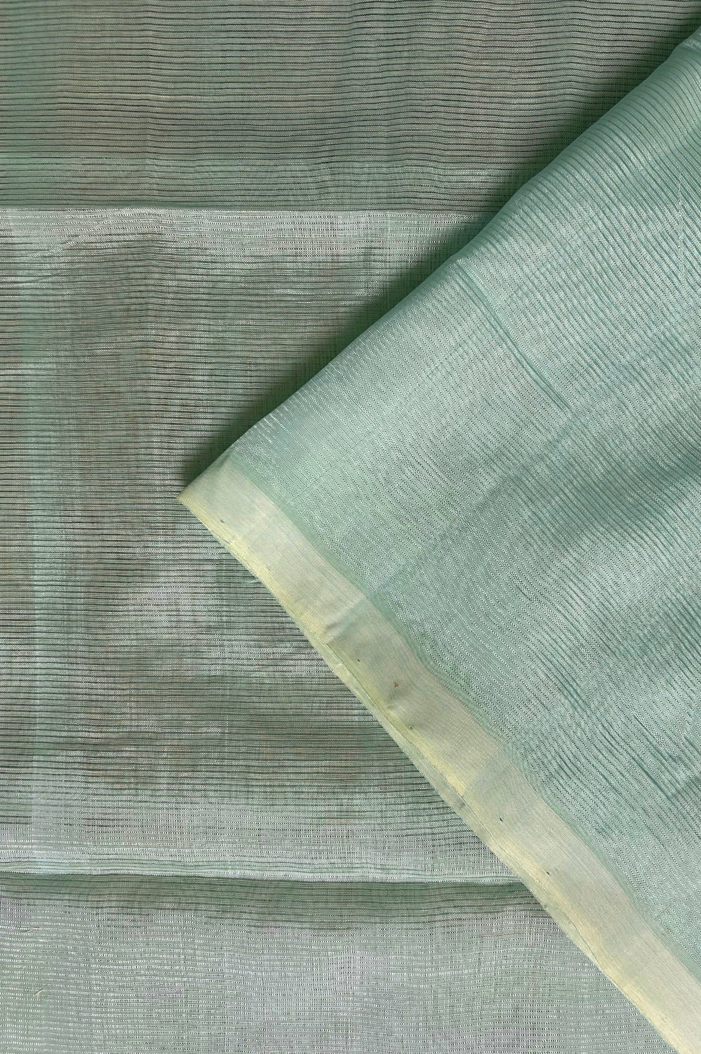 Lagoon bBue Mangalagiri Silk-Cotton Saree