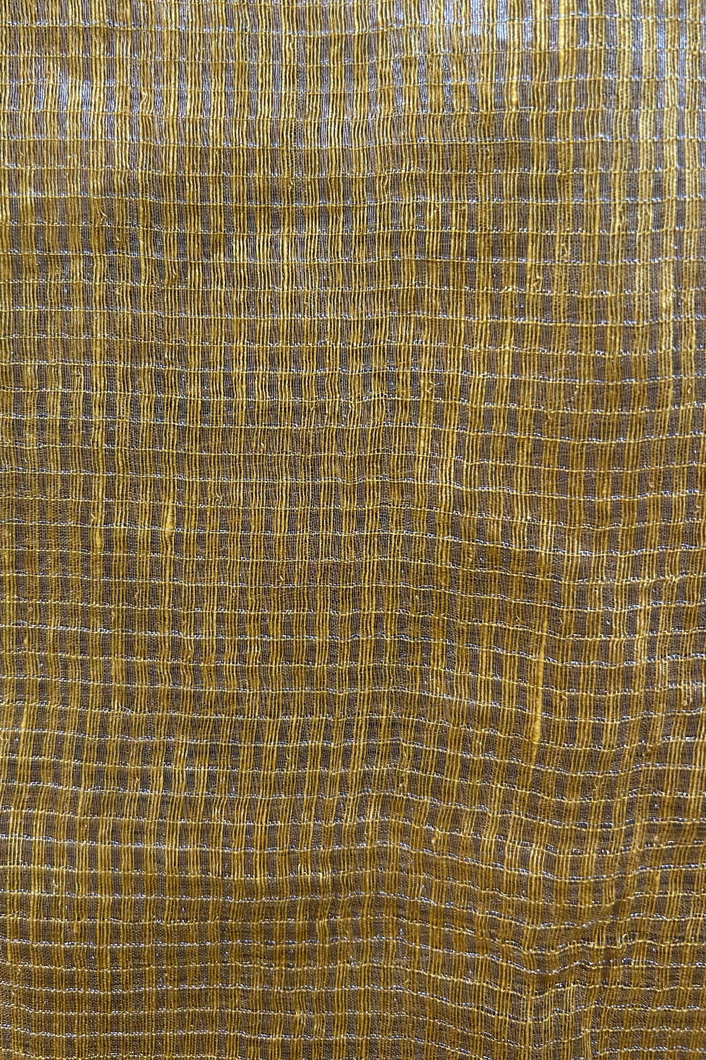 Marigold Yellow Tissue Silk Cotton Saree