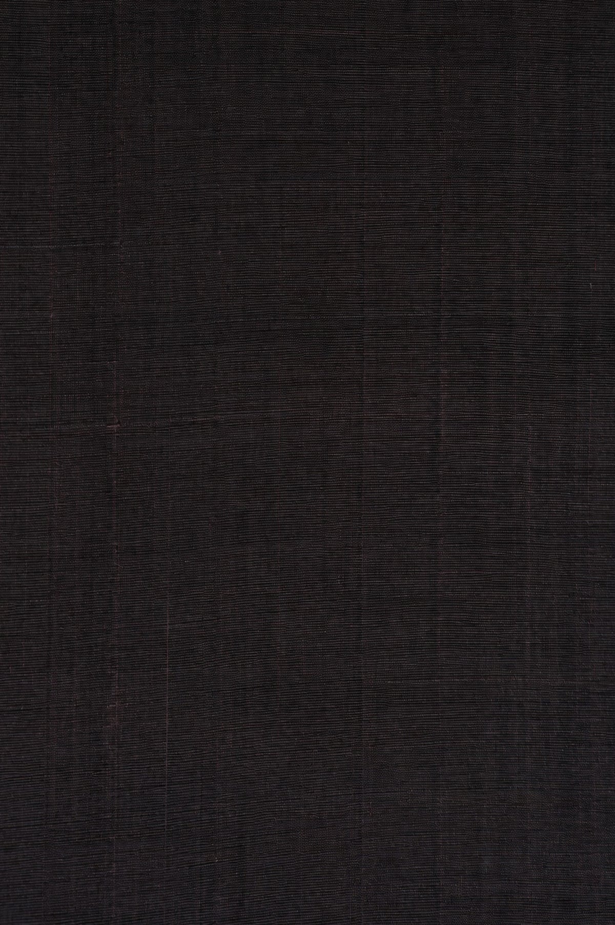 Dark Cocoa Brown Plain Mangalagiri Silk Cotton Saree
