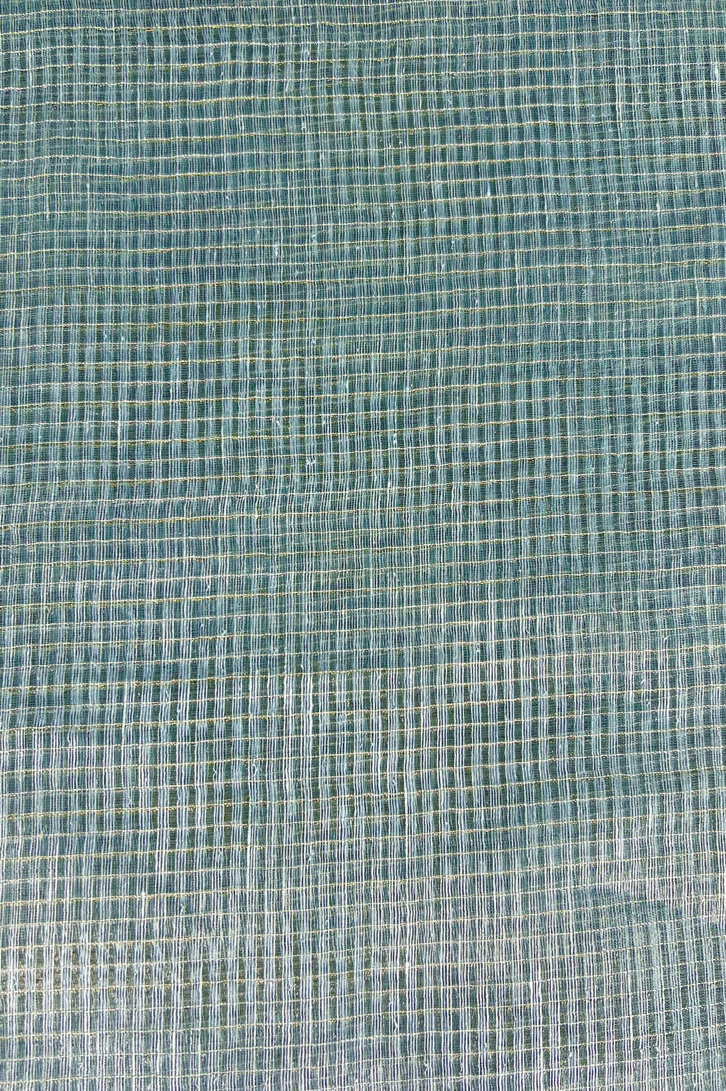 Aqua Blue Tissue Silk Cotton Saree