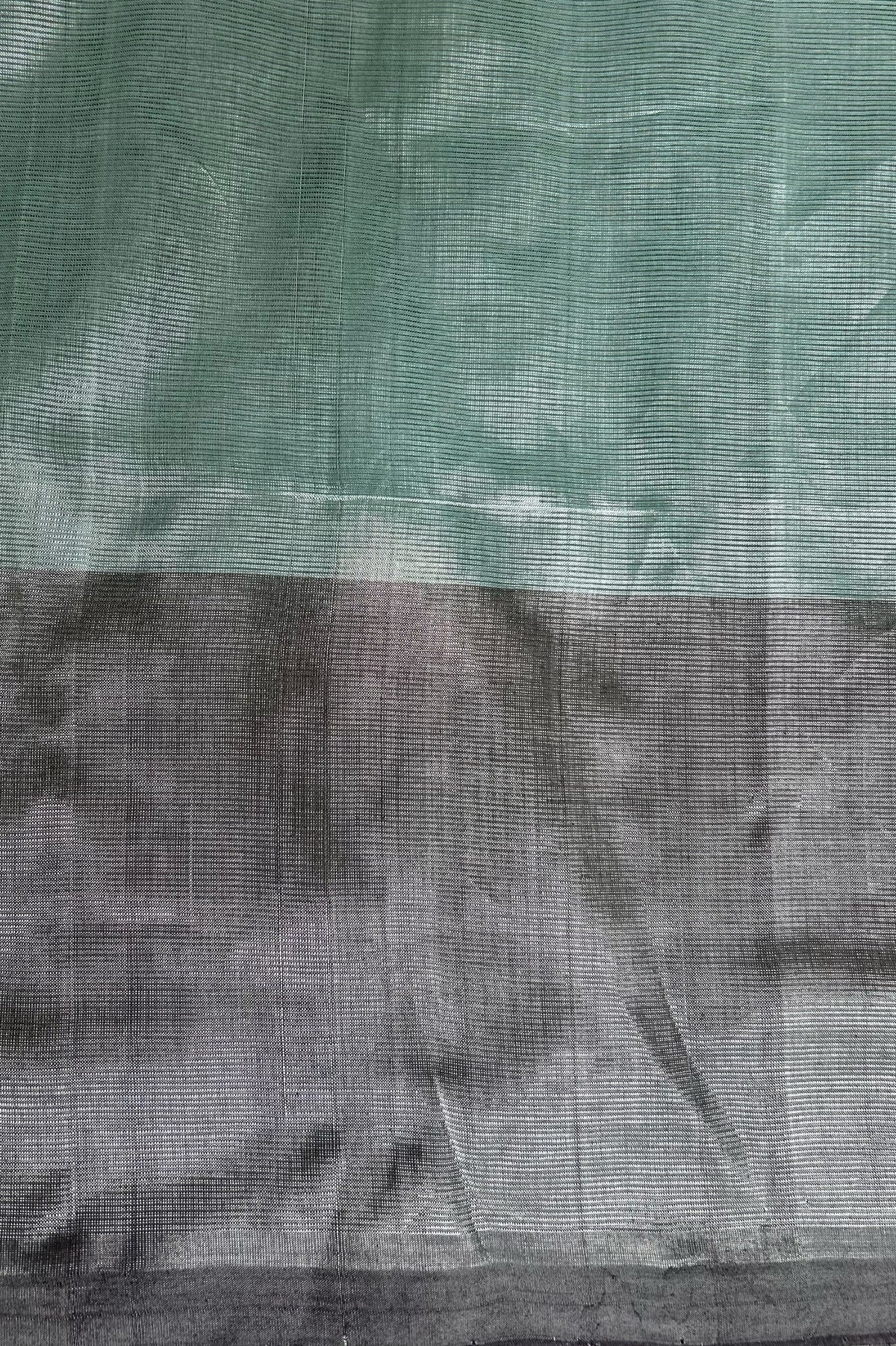 Dark green and black with Contrast Pallu Mangalagiri silk cotton