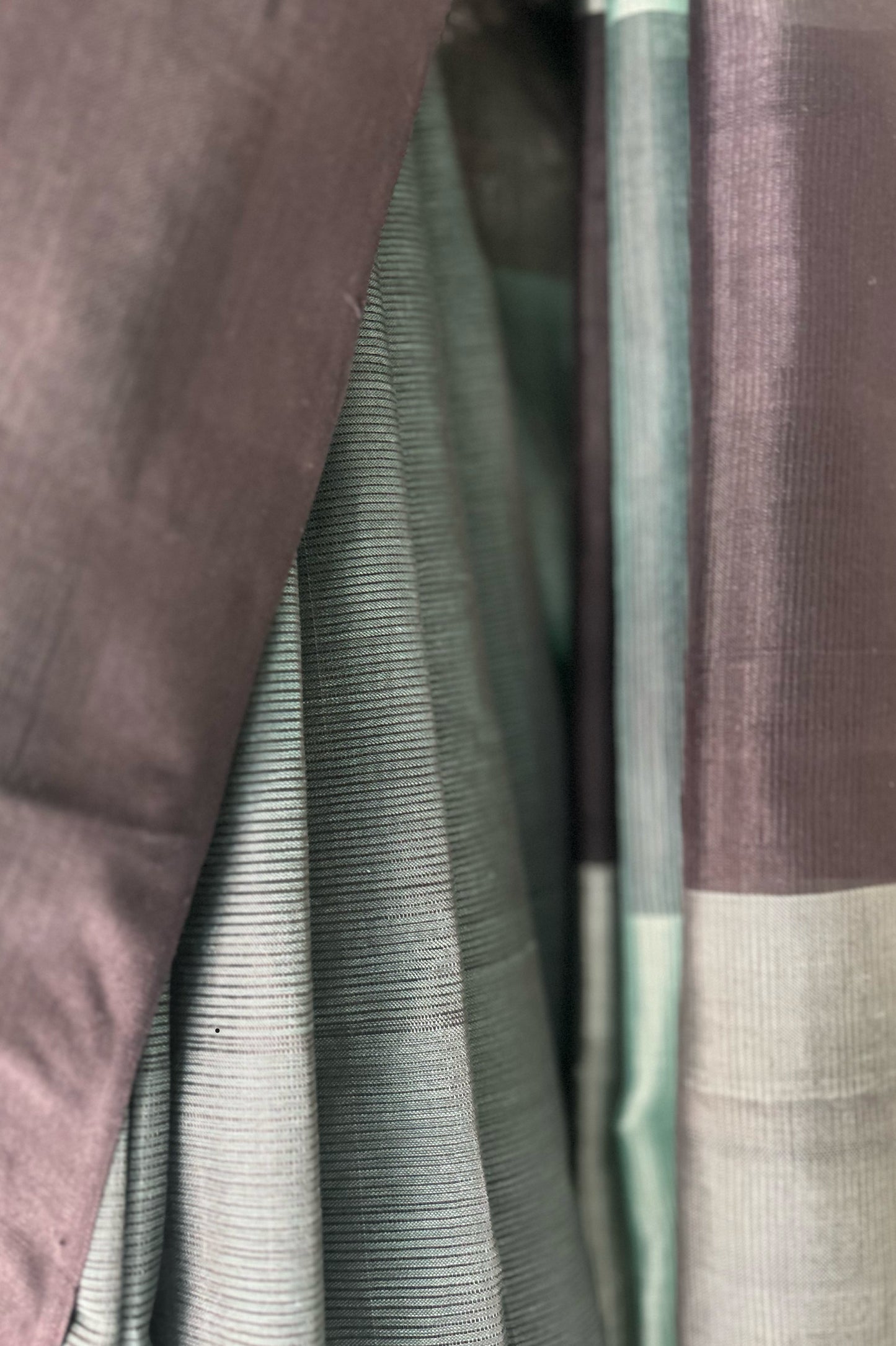 Dark green and black with Contrast Pallu Mangalagiri silk cotton