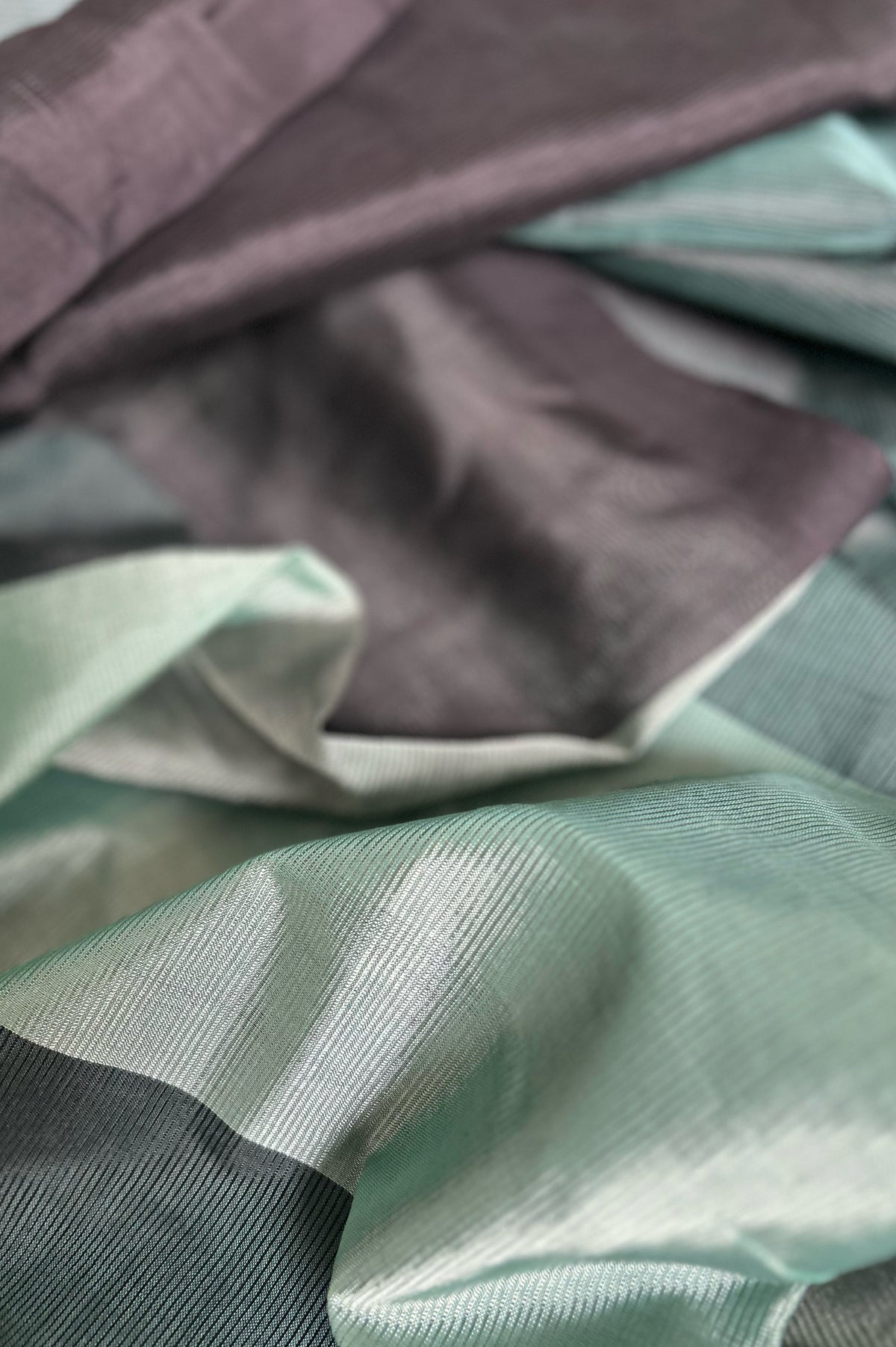Dark green and black with Contrast Pallu Mangalagiri silk cotton