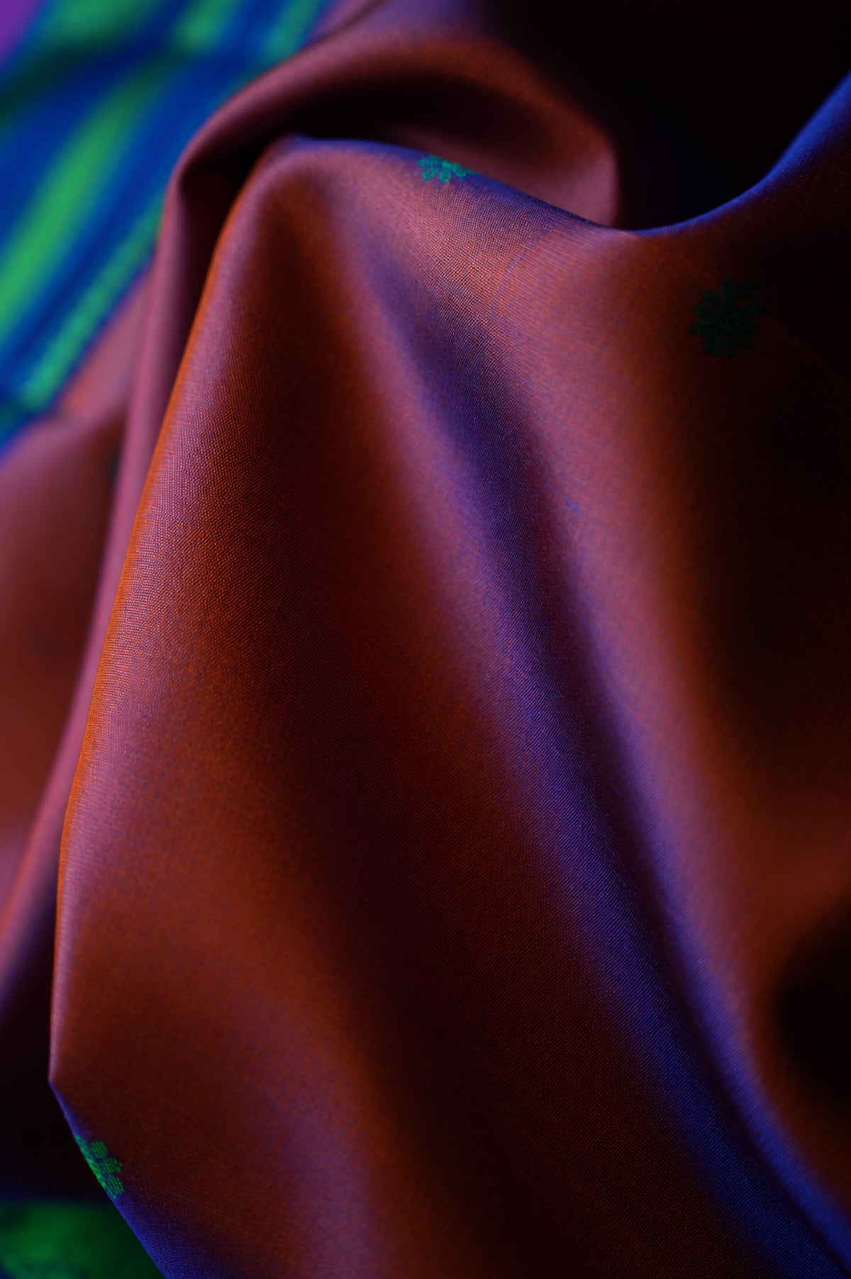 Dual Kanjivaram Silk with Multicolour Thread Work Border Saree