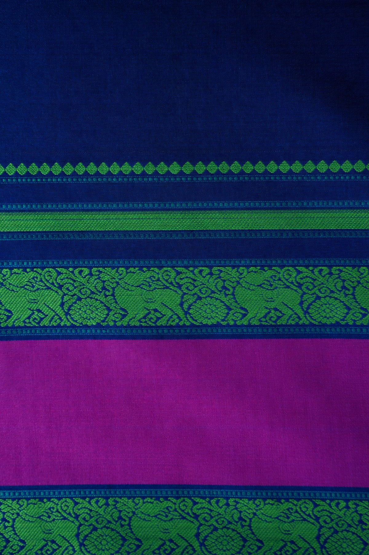 Dual Kanjivaram Silk with Multicolour Thread Work Border Saree