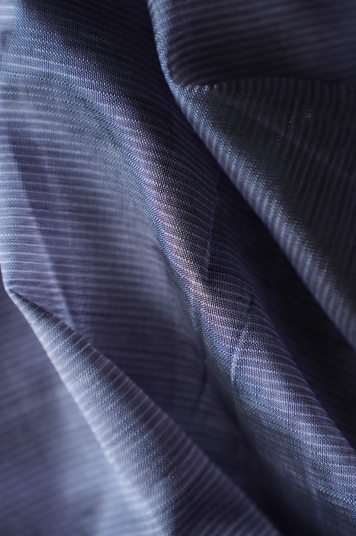 Soft Lavender Grey Mangalagiri Silk Cotton with Silver Border Saree