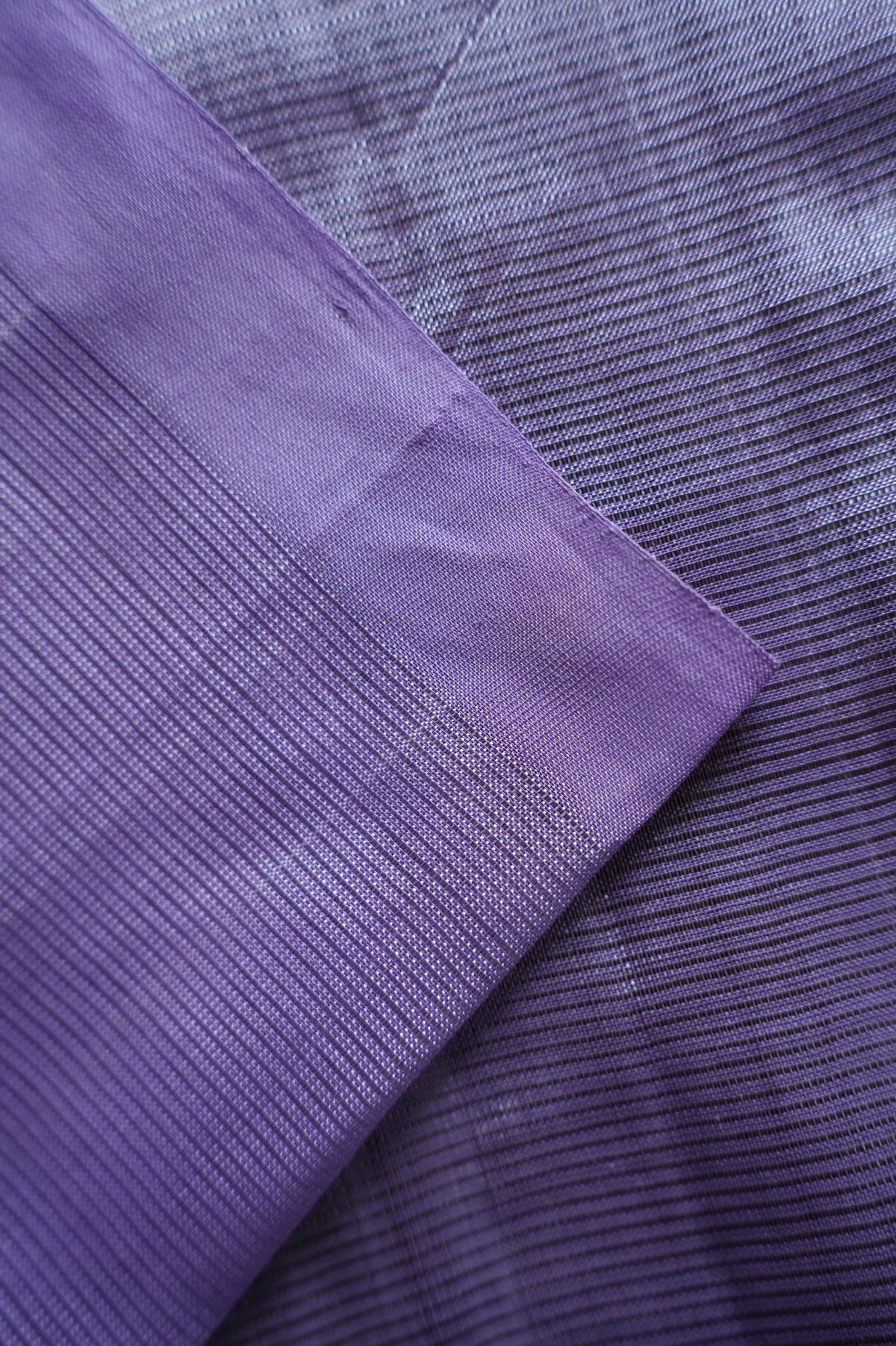 Orchid Lavendar Plain Mangalagiri Silk Cotton Saree