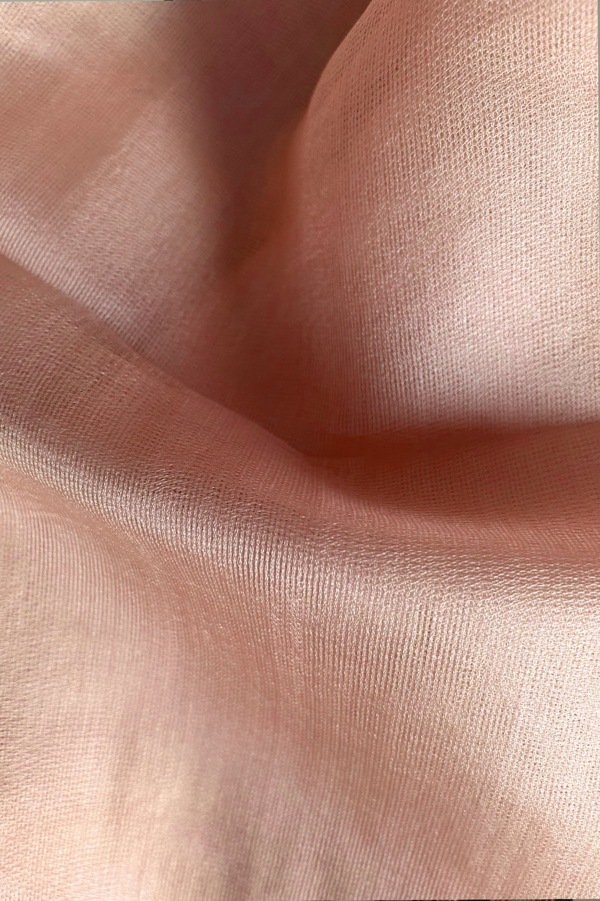 Peach Leno Silk Organza Saree