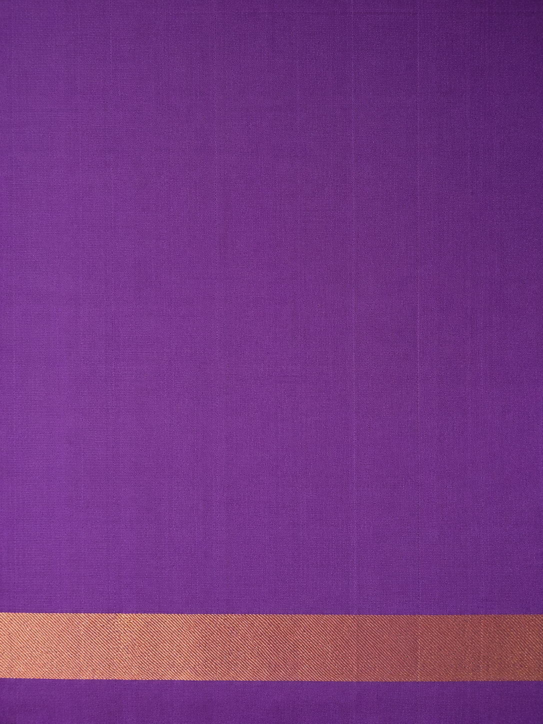 Dark Purple and White Micro-Check Silk Saree with Gold Zari Pallu