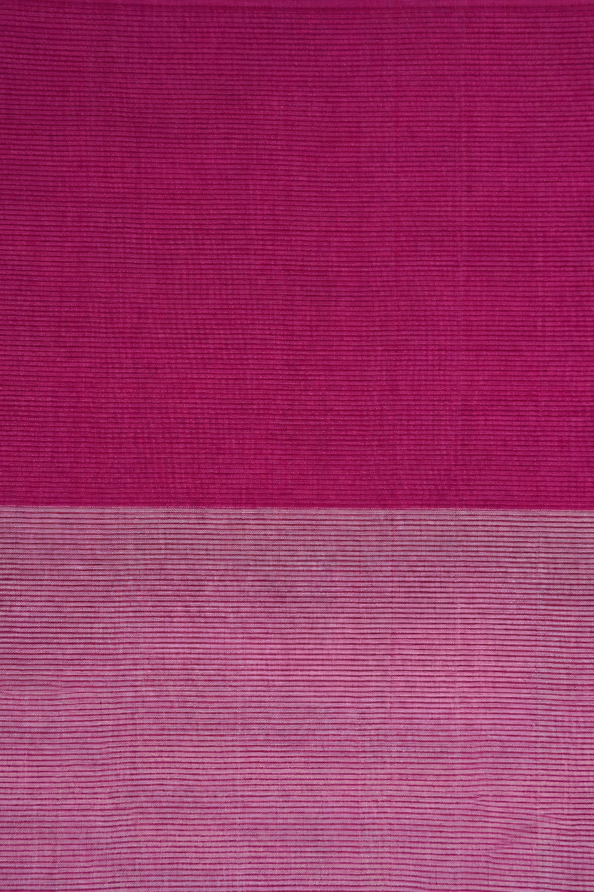 Ivory Mangalagiri Silk Cotton Saree with Pink Border and Contrasting Pink Pallu